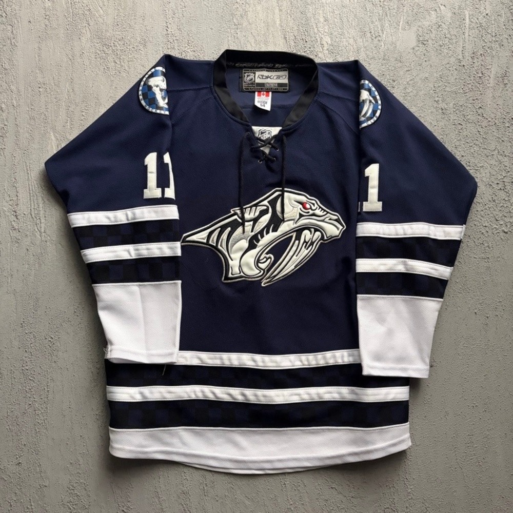 David Legwand Nashville Predators Jersey 54 Blue 2000s NHL Reebok